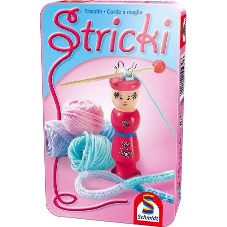Schmidt Spiele Stricki karkötőfonó készlet - fémdobozban (51232)