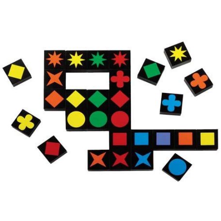 Schmidt Spiele Qwirkle - Formák, színek, kombinációk! társasjáték 