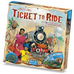   Days of Wonder Ticket to Ride Map Collection: 2 - India & Switzerland Exp.