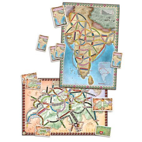 Days of Wonder Ticket to Ride Map Collection: 2 - India & Switzerland Exp.