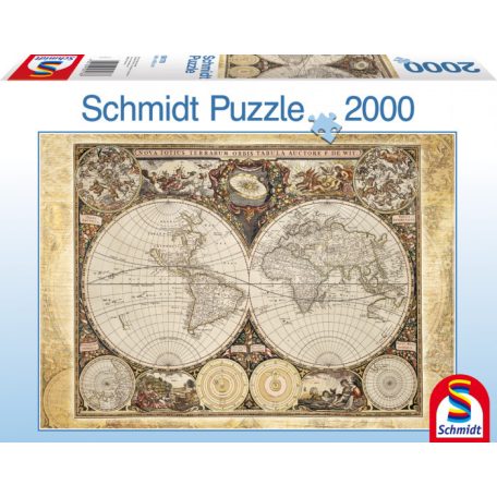 Schmidt Spiele Historical map of the world, 2000 db (58178) Kirakó
