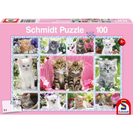 Schmidt Spiele Kittens, 100 db (56135) Gyerek Kirakó