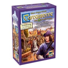   Hans im Glück Carcassonne 3.0 - 6. kiegészítő - Graf, König und Konsorten, Erweiterung (Magyar játékszabállyal)