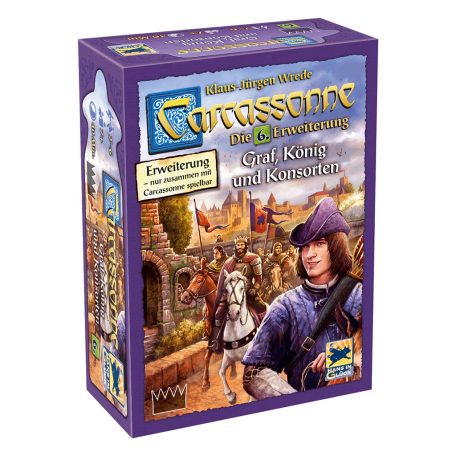 Hans im Glück Carcassonne 3.0 - 6. kiegészítő - Graf, König und Konsorten, Erweiterung (Magyar játékszabállyal)