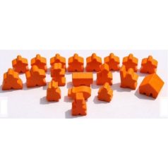   Hans im Glück Carcassonne figuraszett (alapjáték és kiegészítők) - narancs kiegészítő