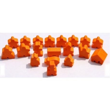 Hans im Glück Carcassonne figuraszett (alapjáték és kiegészítők) - narancs kiegészítő