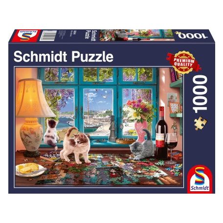 Schmidt Spiele Puzzlers Desk, 1000 db (58344) Kirakó