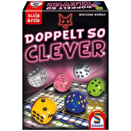 Schmidt Spiele Doppelt so clever/Twice as clever társasjáték (49357/88234) (Magyar játékszabállyal)