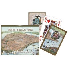 New York térképe 1853-ban kártyajáték 2x55 lap (266331)