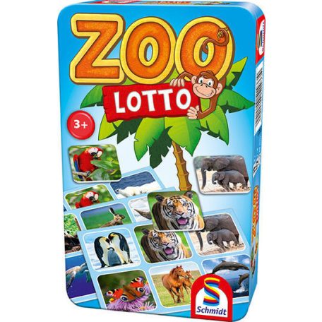 Schmidt Spiele Zoo Lotto fémdobozban társasjáték (51433) 