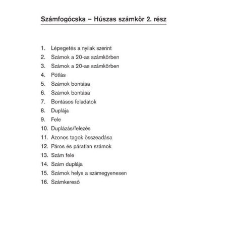 LOGICO Piccolo Számfogócska 20-as számkör 2. rész