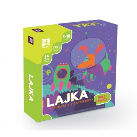 Lajka kártyajáték - űrutazás 3-5-8 éveseknek