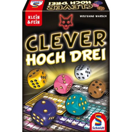Schmidt Spiele Clever hoch Drei (49384) Clever cubed társasjáték (88411) (Magyar játékszabállyal)