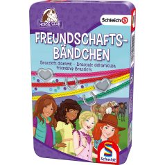   Schmidt Spiele Schleich Horse Club, Friendship bracelets,  társasjáték fémdobozban (51440) 