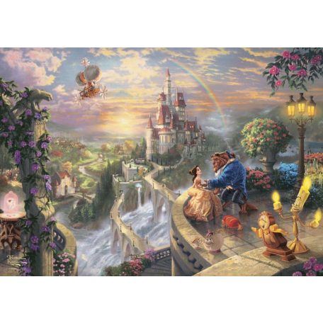 Schmidt Spiele Disney, Szépség és a Szörnyeteg - A kastély teraszán 500 db (59926) Kirakó