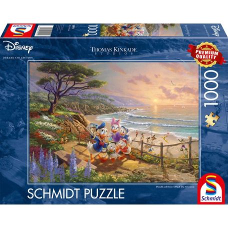 Schmidt Spiele Disney, Donald és Daisy, Egy kacsanapi délután 1000 db (59951) Kirakó