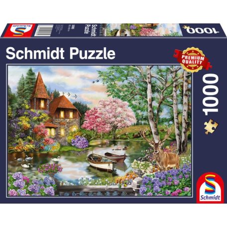 Schmidt Spiele Ház a Tónál 1000 db (58985) Kirakó