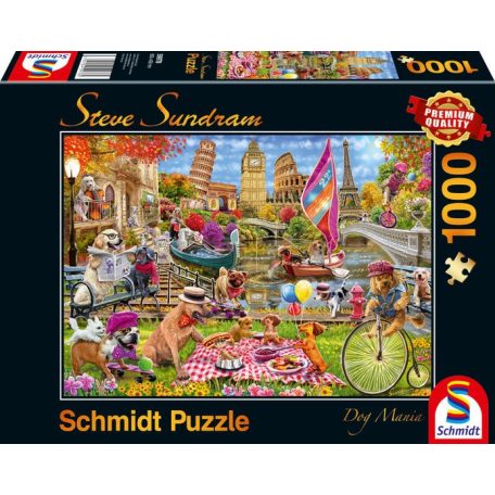Schmidt Spiele Dog Crazy, 1000 db (59978) Kirakó