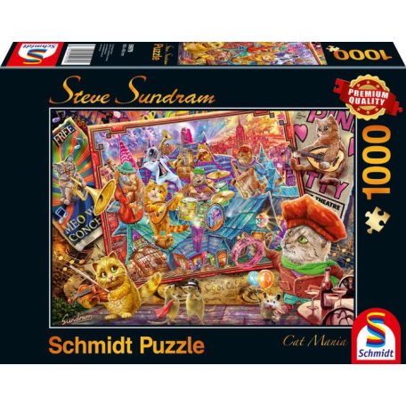 Schmidt Spiele Cat Mania, 1000 db (59979) Kirakó