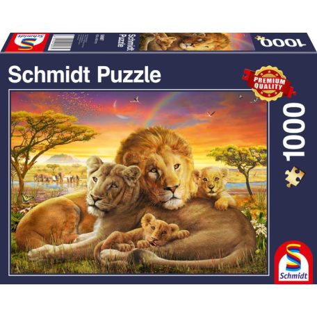 Schmidt Spiele Loving Lions, 1000 db (58987) Kirakó