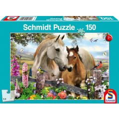 Schmidt Spiele Mare and foal, 150 db (56421) Gyerek Kirakó