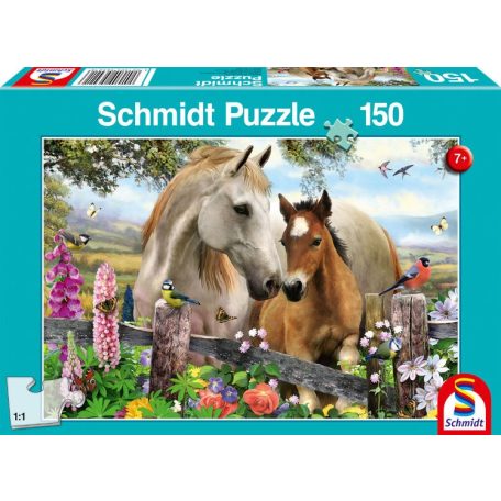 Schmidt Spiele Mare and foal, 150 db (56421) Gyerek Kirakó