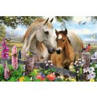 Schmidt Spiele Mare and foal, 150 db (56421) Gyerek Kirakó