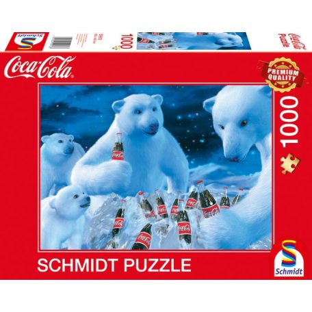 Schmidt Spiele Coca Cola - Polar bears, 1000 db (59913) Kirakó
