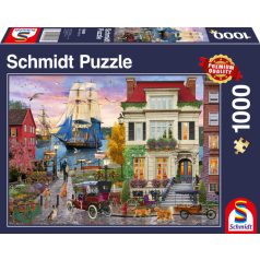 Schmidt Spiele Tall Ship in Harbour, 1000 db (58989) Kirakó
