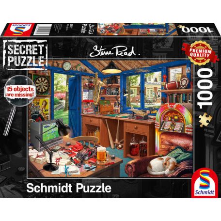 Schmidt Spiele Steve Read: Apa műhelye, Secret Puzzle, 1000 db (59977) Kirakó