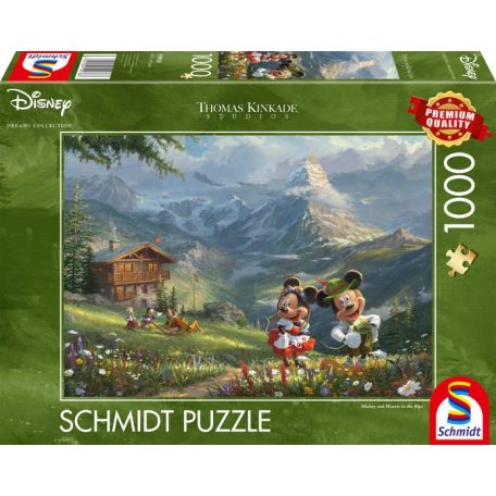 Schmidt Spiele Disney, Mickey & Minnie az Alpokban 1000 db (59938) Kirakó