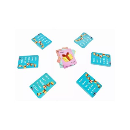 Süti, sapi, taco, pizza, ajcsi kártyajáték