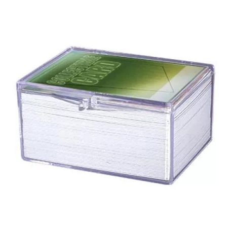 Kártyatartó doboz - csuklós átlátszó doboz