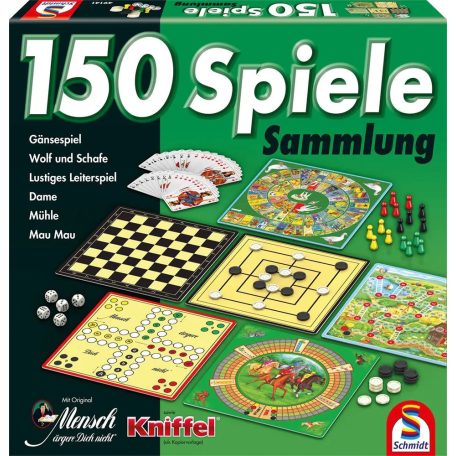 Schmidt Spiele 150er Spielesammlung grün  (49141) Társasjáték 