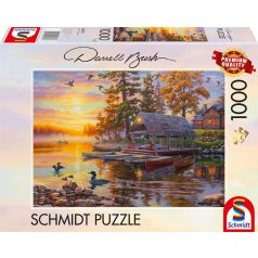   Schmidt Spiele Boathouse with canoes 1000 db (58532) Kirakó 