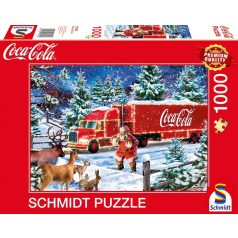   Schmidt Spiele Coca Cola Christmas Truck 1000 db (57598) Kirakó 