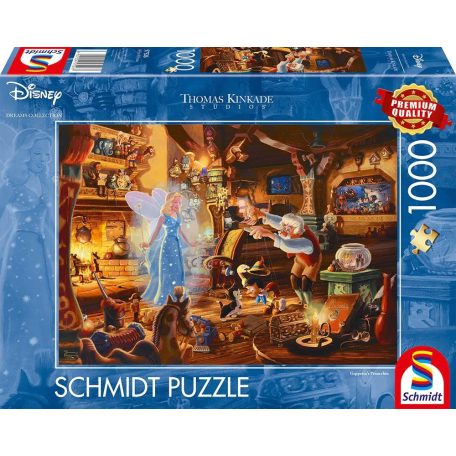 Schmidt Spiele Disney, Geppettos Pinocchio, 1000 db (57526) Kirakó 