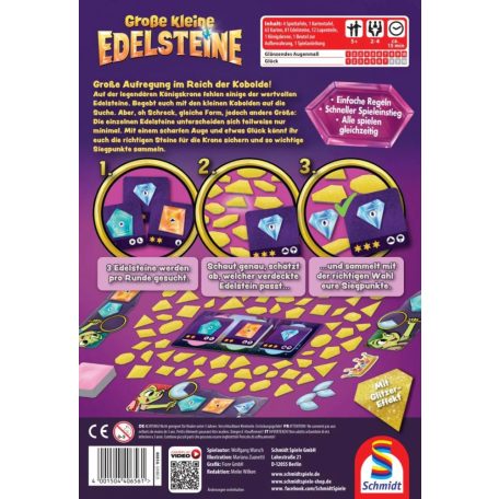 Schmidt Spiele Große kleine Edelsteine (40656) Gyerekjáték magyar játékszabállyal