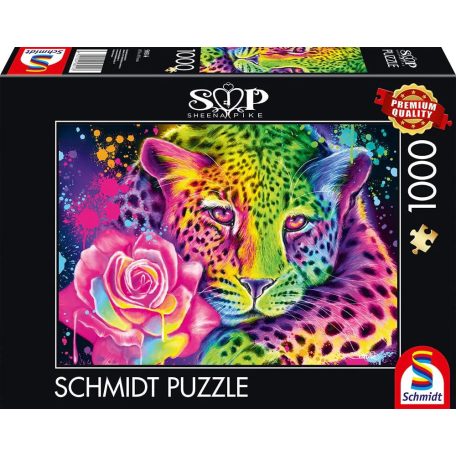 Schmidt Spiele Neon Rainbow Leopard 1000 db (58514) Kirakó 