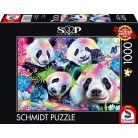Schmidt Spiele Neon Rainbow Pandas 1000 db (58516) Kirakó 