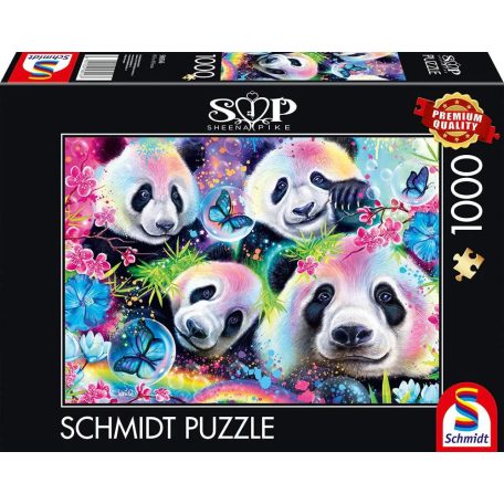 Schmidt Spiele Neon Rainbow Pandas 1000 db (58516) Kirakó 