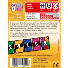 Schmidt Spiele Passt nicht! (75054) Kártyajáték