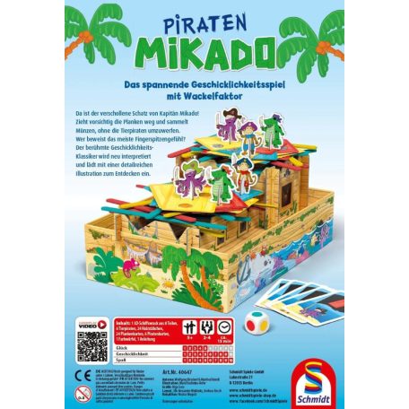 Schmidt Spiele Piraten-Mikado (40647) Gyerekjáték