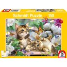 Schmidt Spiele Playful Kittens, 150 db (56468) Gyerek kirakó 