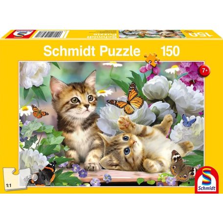 Schmidt Spiele Playful Kittens, 150 db (56468) Gyerek kirakó 