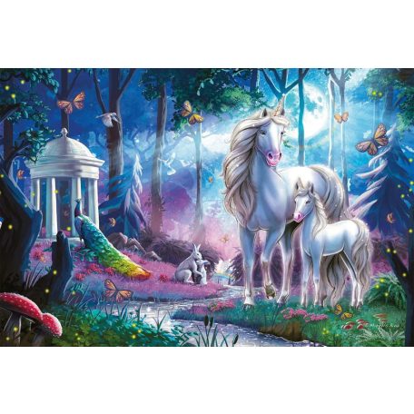 Schmidt Spiele Unicorn with foal, 200 db (56486) Gyerek kirakó 