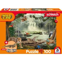   Schmidt Spiele Wild Life, In the Rainforest, 100 db (crocodile cub) (56467) Gyerek kirakó 