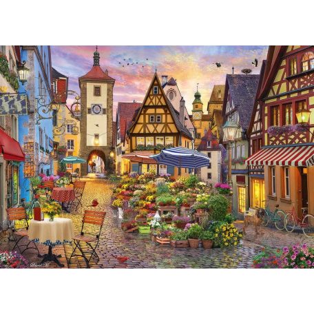 Schmidt Spiele Romantic Bavaria,Rothenburg ob der Tauber 1000 db (59760) Kirakó 