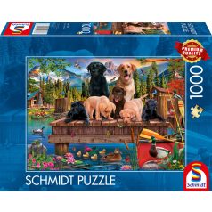   Schmidt Spiele A family of dogs at the lake (59778) 1000 db Kirakó 