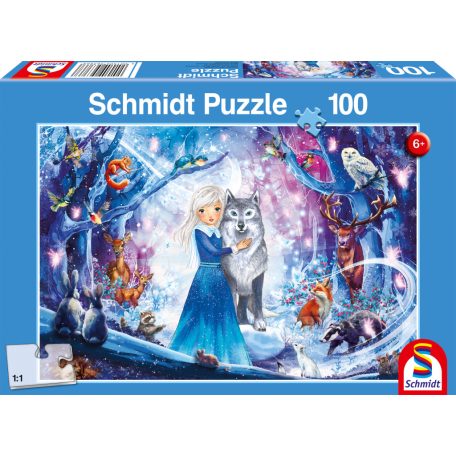 Schmidt Spiele A princess in the snowy forest (56386) 100 db  Gyerek kirakó 